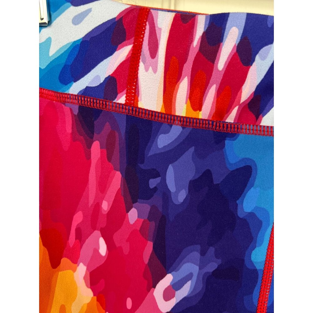 Pink Candy Rainbow Tie Dye Mini Shorts - Picture 2 of 11
